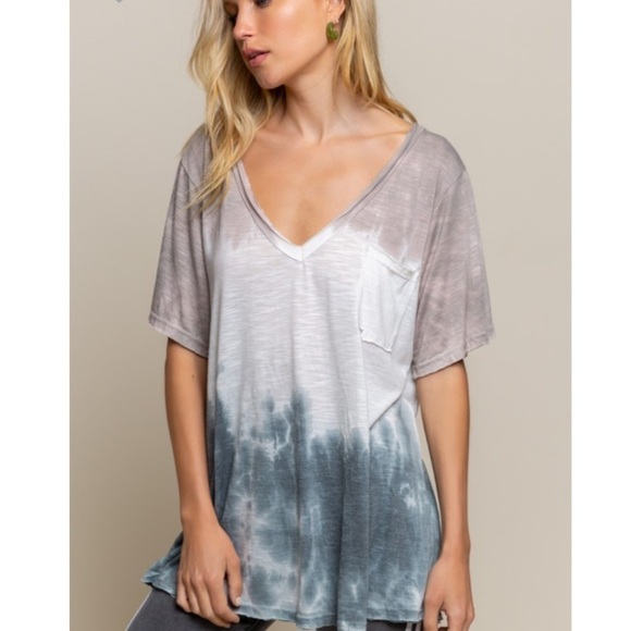 Double Contrast Ombré Tee Mocha Java Blend - Picture 3 of 6